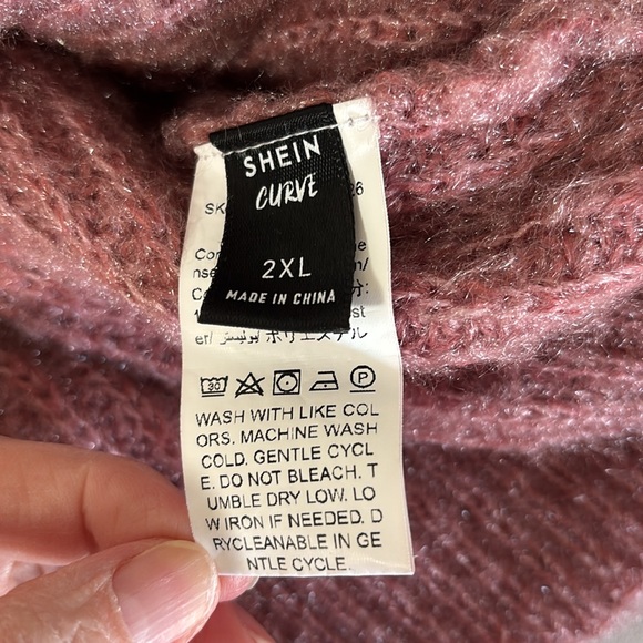 Shein Curve V-Neck Sweater - Picture 7 of 8